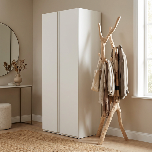 Branch Coat Rack – Natural Wood Floor Standing Clothes &amp; Hat Stand, Sculptural Tree Design Entryway Organizer